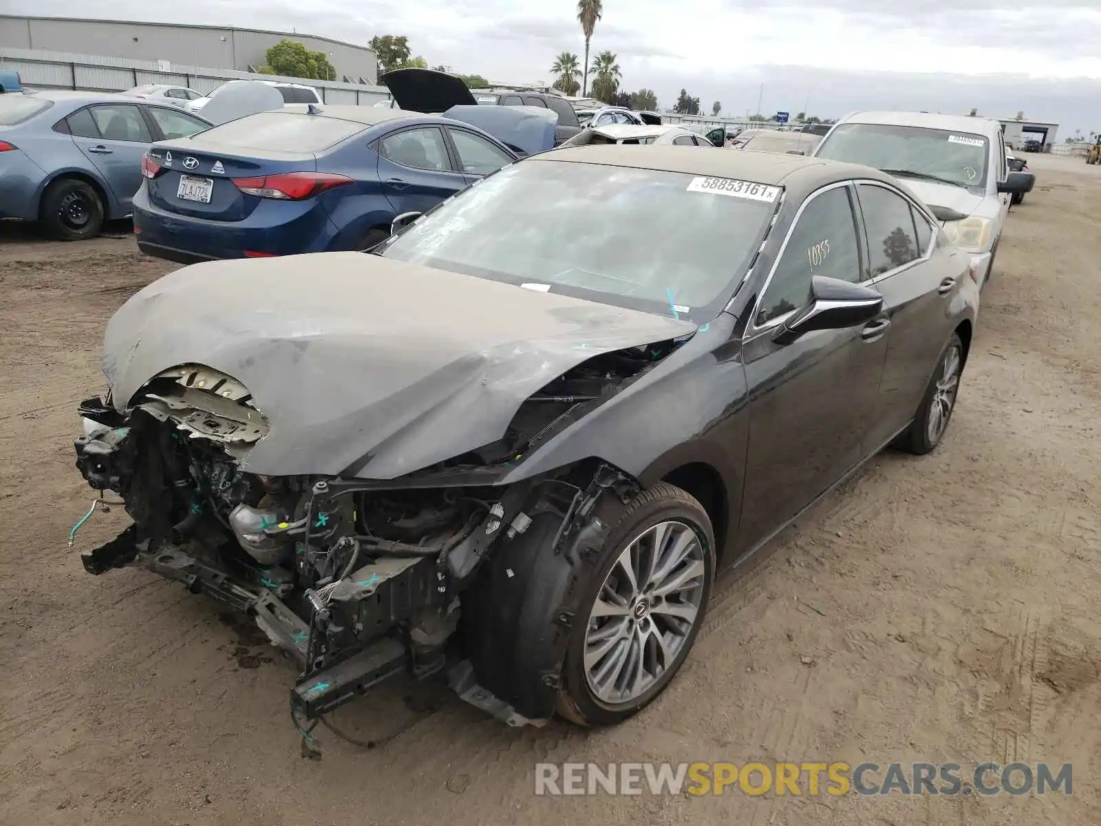 2 Photograph of a damaged car 58ADZ1B19LU056040 LEXUS ES350 2020