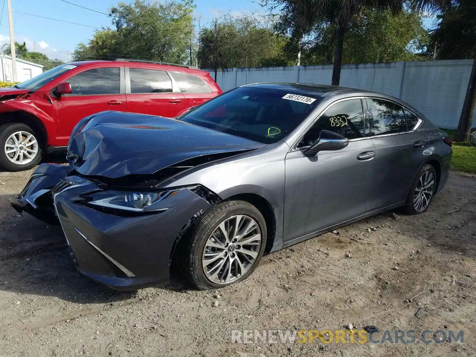 2 Photograph of a damaged car 58ADZ1B19LU068317 LEXUS ES350 2020