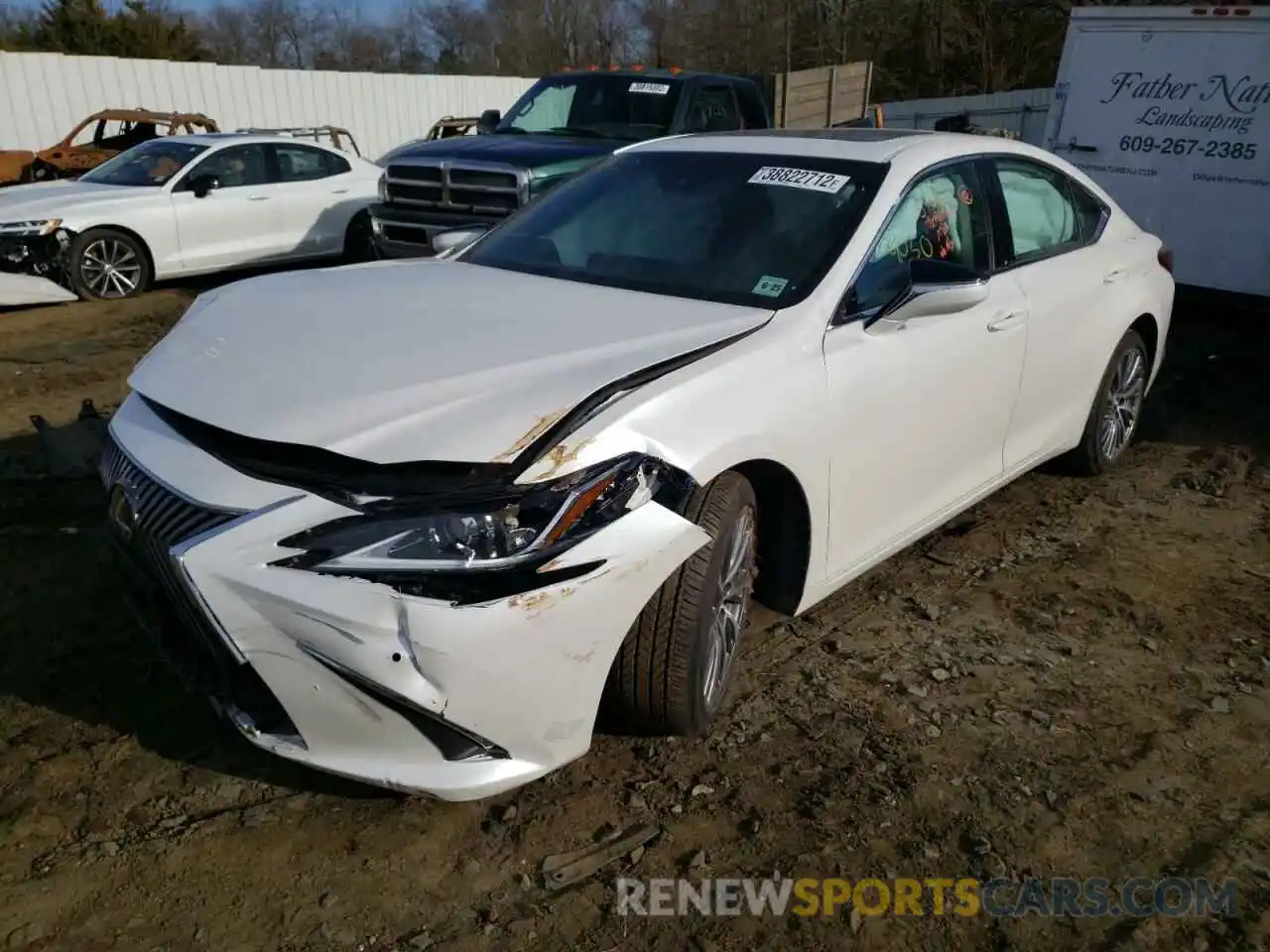 2 Photograph of a damaged car 58ADZ1B1XLU054054 LEXUS ES350 2020