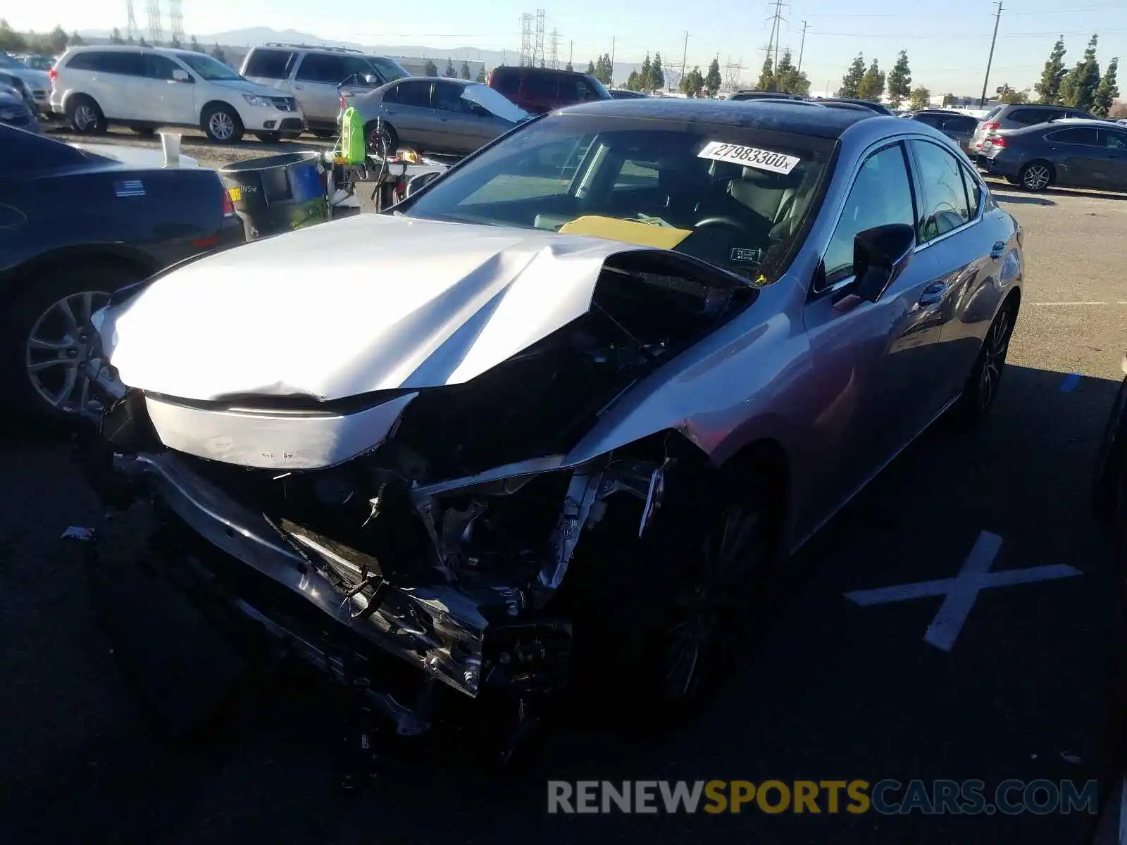 2 Photograph of a damaged car 58ADZ1B1XLU059447 LEXUS ES350 2020