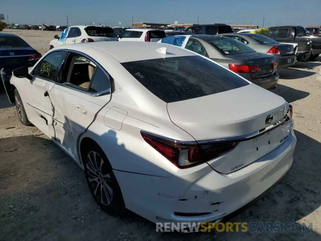 3 Photograph of a damaged car 58ADZ1B1XLU063854 LEXUS ES350 2020