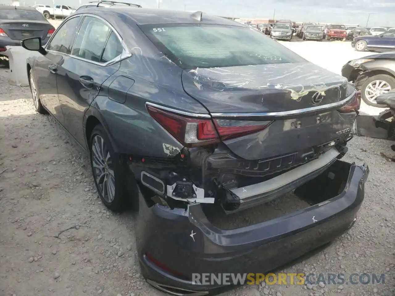 3 Photograph of a damaged car 58ADZ1B1XLU064275 LEXUS ES350 2020