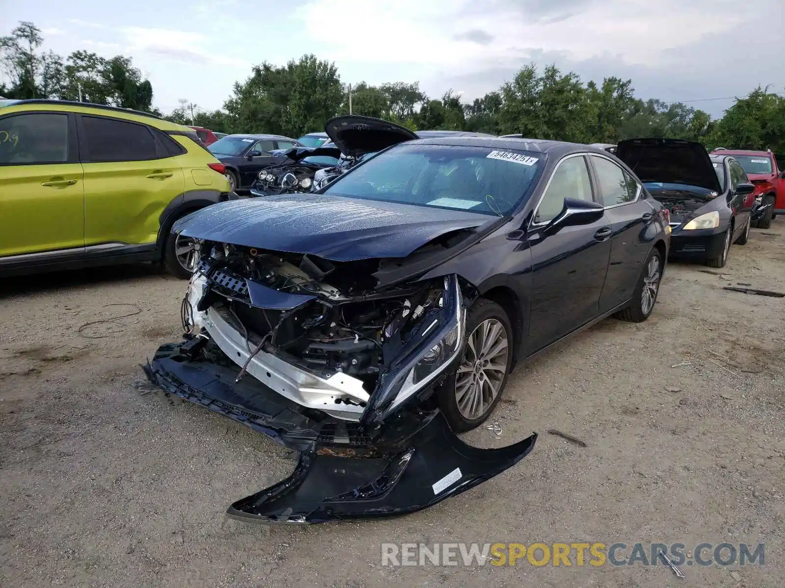 2 Photograph of a damaged car 58ADZ1B1XLU080427 LEXUS ES350 2020