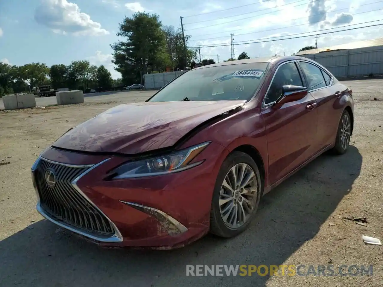 2 Photograph of a damaged car 58AEZ1B10LU057419 LEXUS ES350 2020