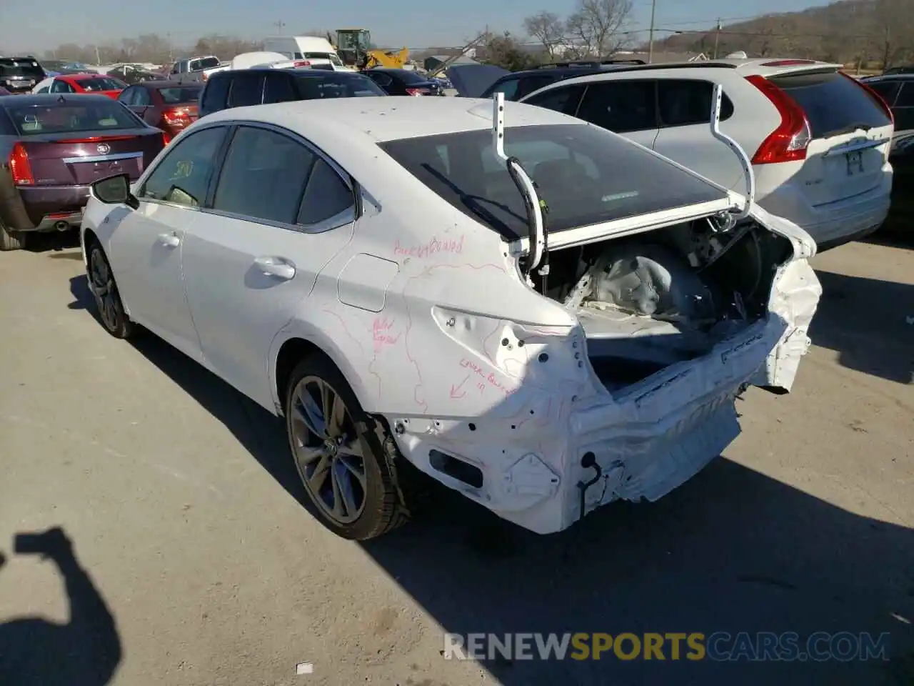 3 Photograph of a damaged car 58AGZ1B11LU062525 LEXUS ES350 2020