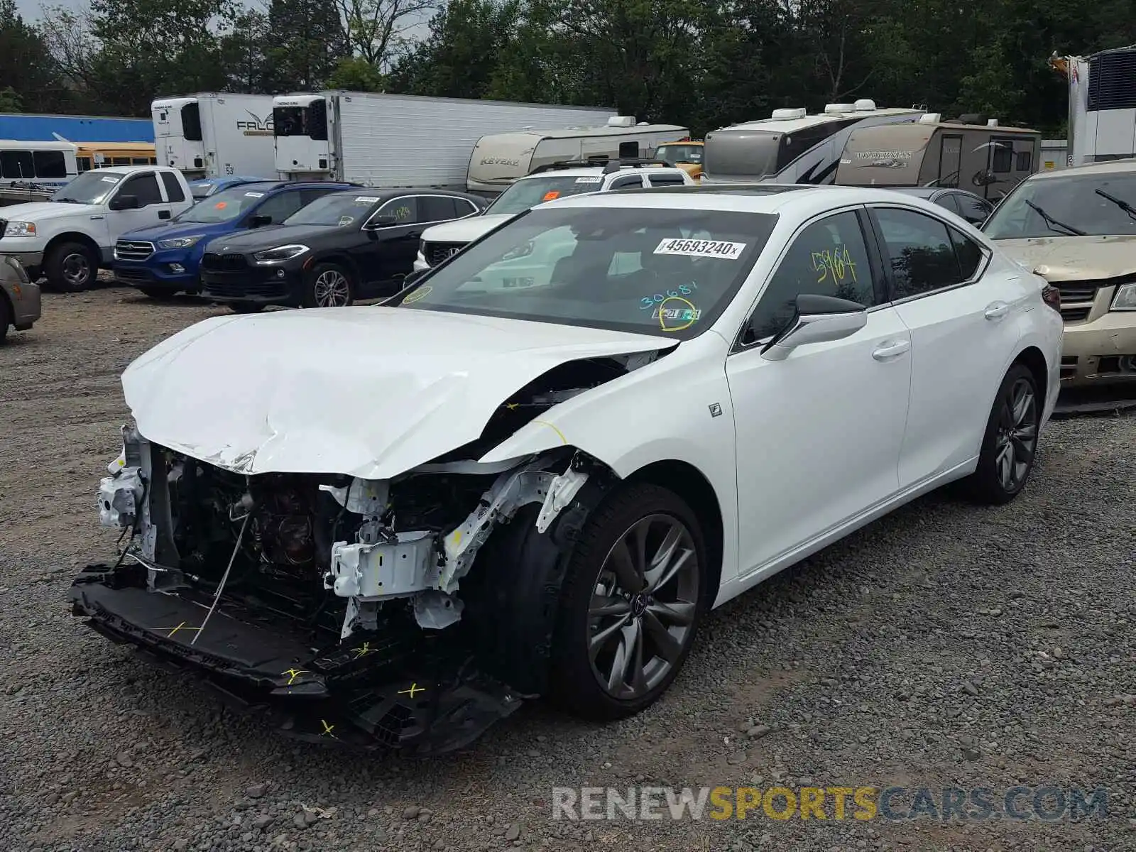 2 Photograph of a damaged car 58AGZ1B11LU064243 LEXUS ES350 2020