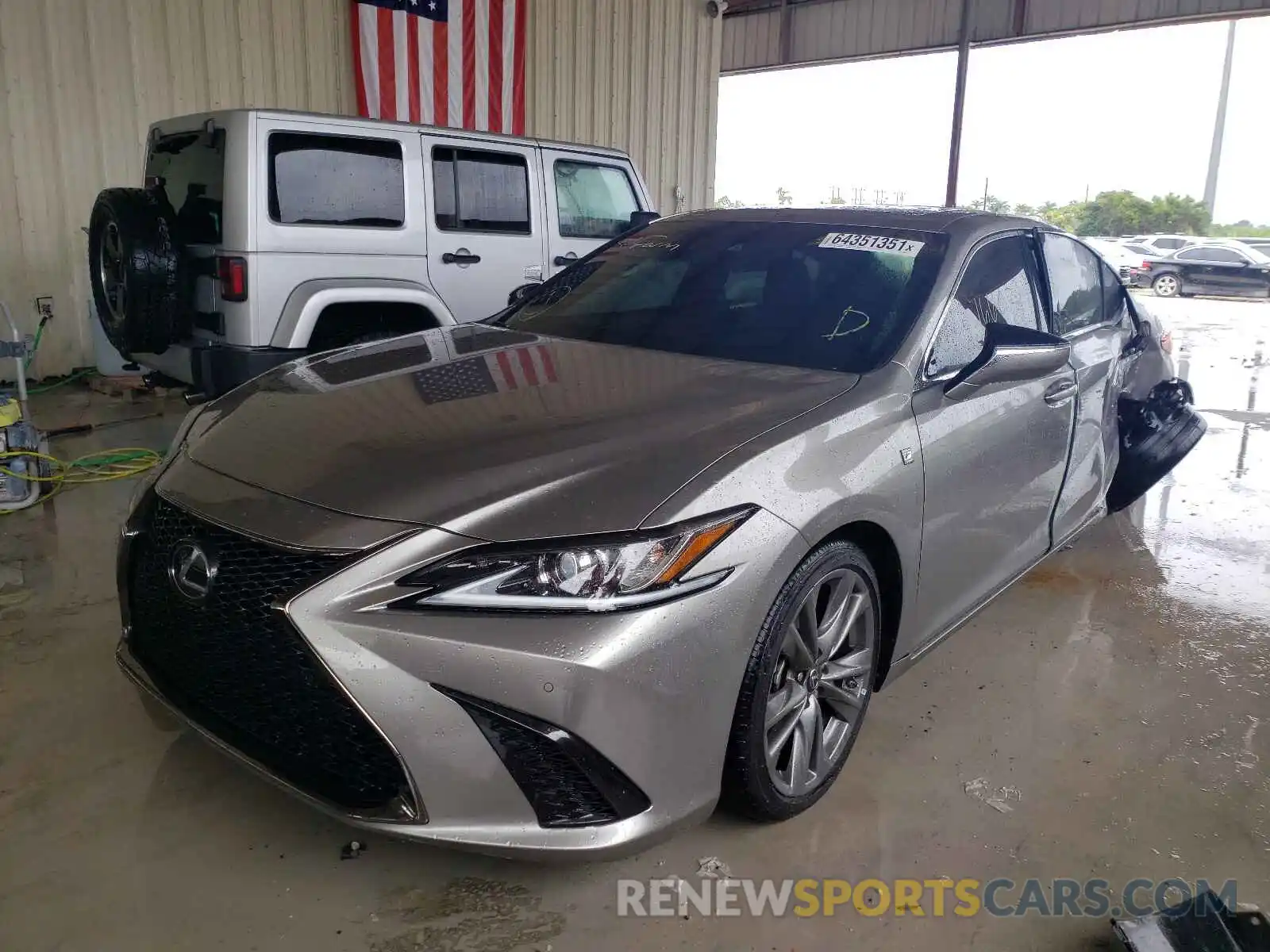 2 Photograph of a damaged car 58AGZ1B12LU061237 LEXUS ES350 2020