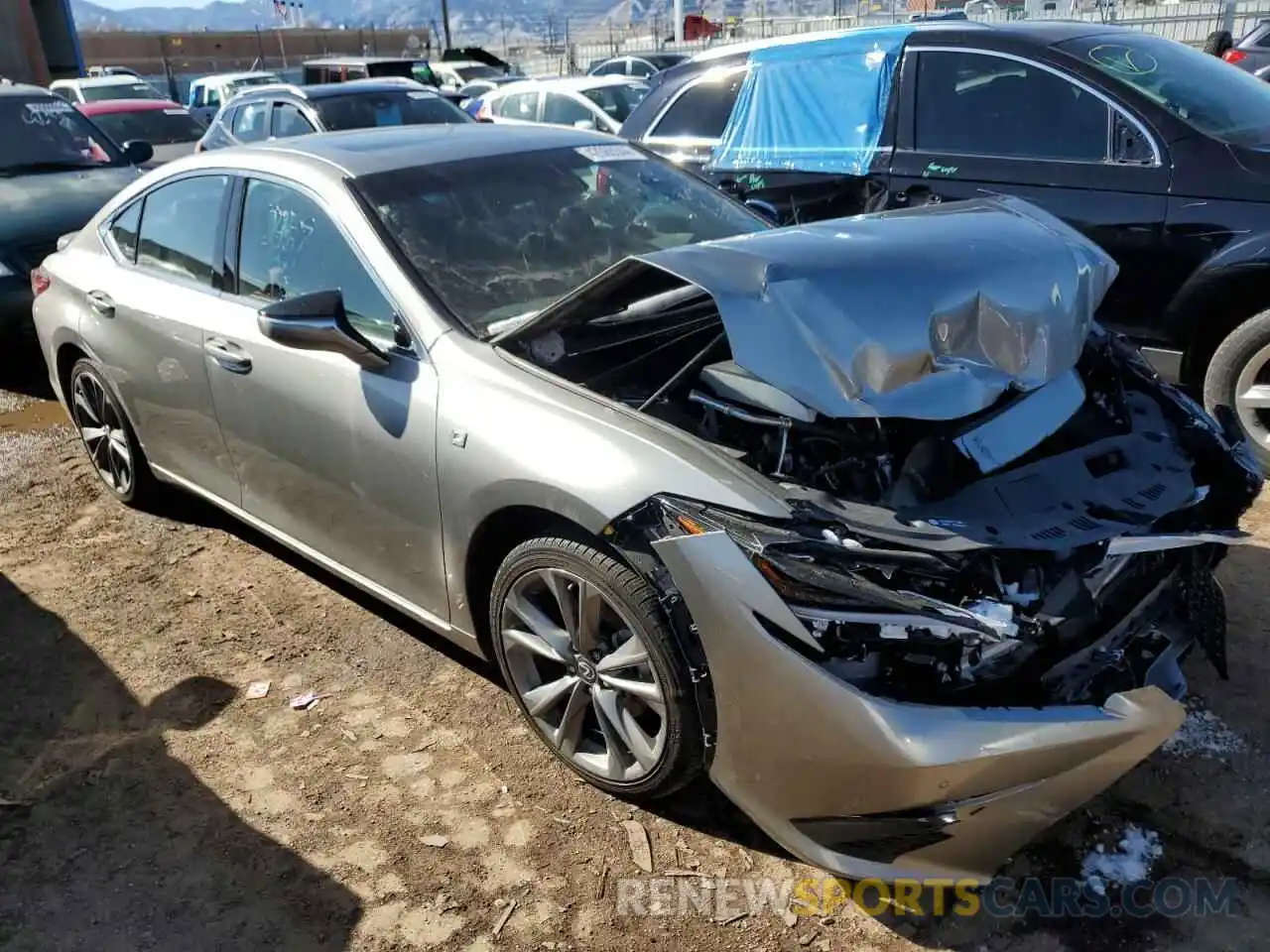 4 Фотография поврежденного автомобиля 58AGZ1B12LU077597 LEXUS ES350 2020