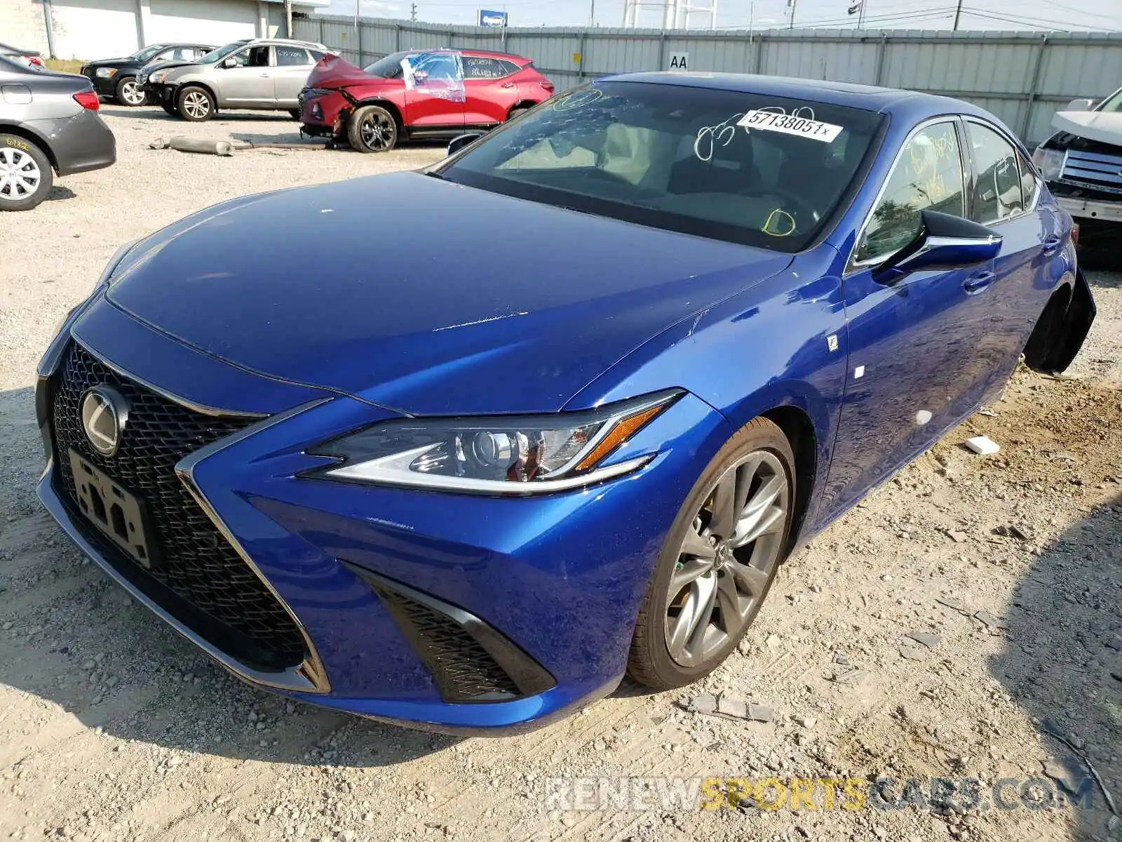 2 Photograph of a damaged car 58AGZ1B13LU080654 LEXUS ES350 2020