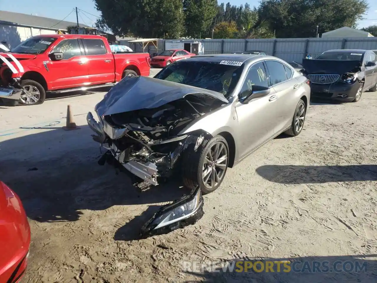 2 Photograph of a damaged car 58AGZ1B14LU052958 LEXUS ES350 2020