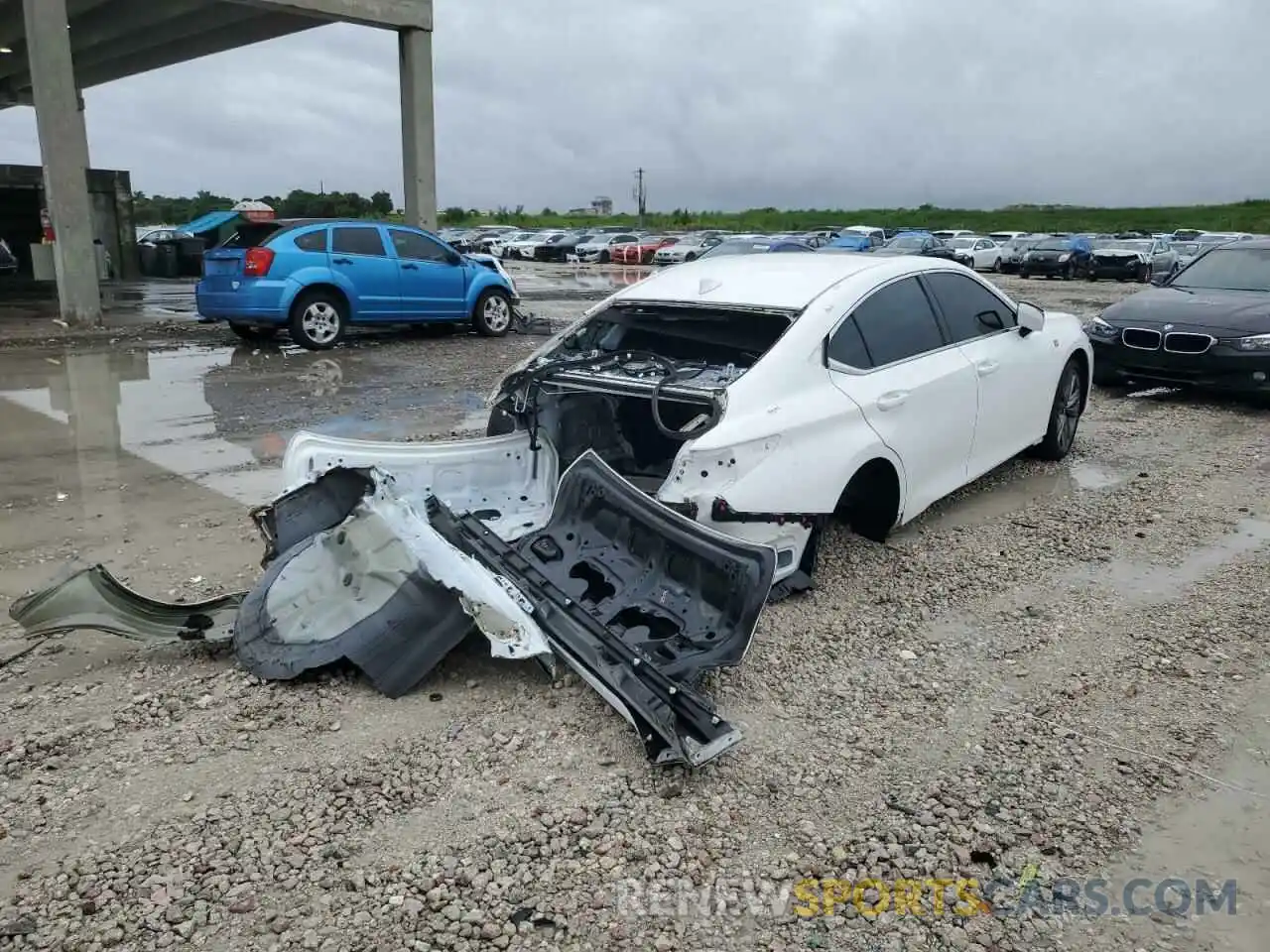 4 Фотография поврежденного автомобиля 58AGZ1B14LU074281 LEXUS ES350 2020