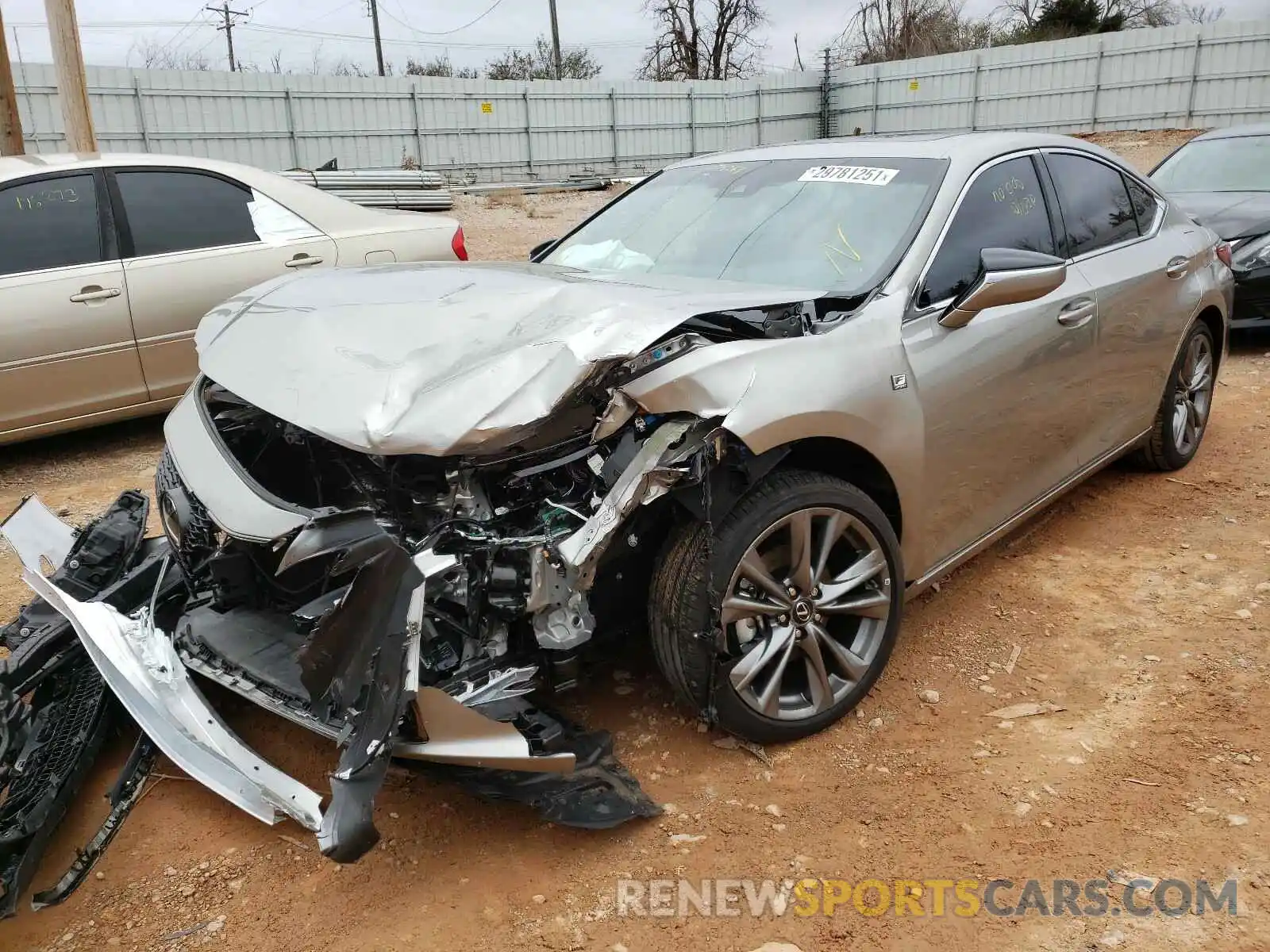 2 Photograph of a damaged car 58AGZ1B14LU075267 LEXUS ES350 2020