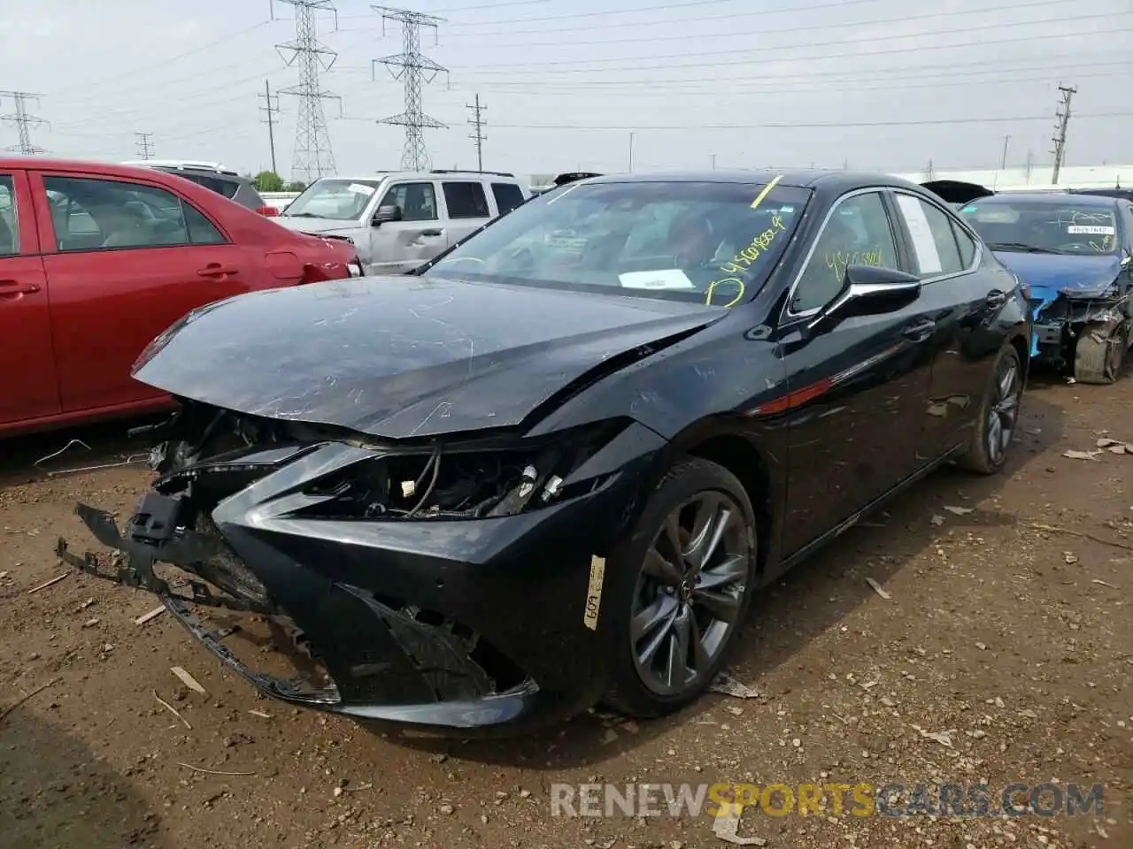 2 Photograph of a damaged car 58AGZ1B15LU064617 LEXUS ES350 2020