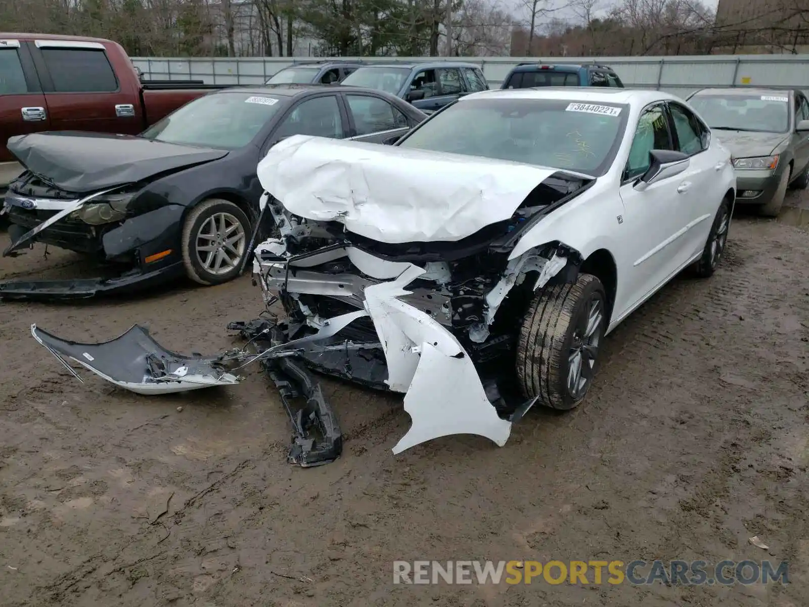 2 Photograph of a damaged car 58AGZ1B17LU062819 LEXUS ES350 2020