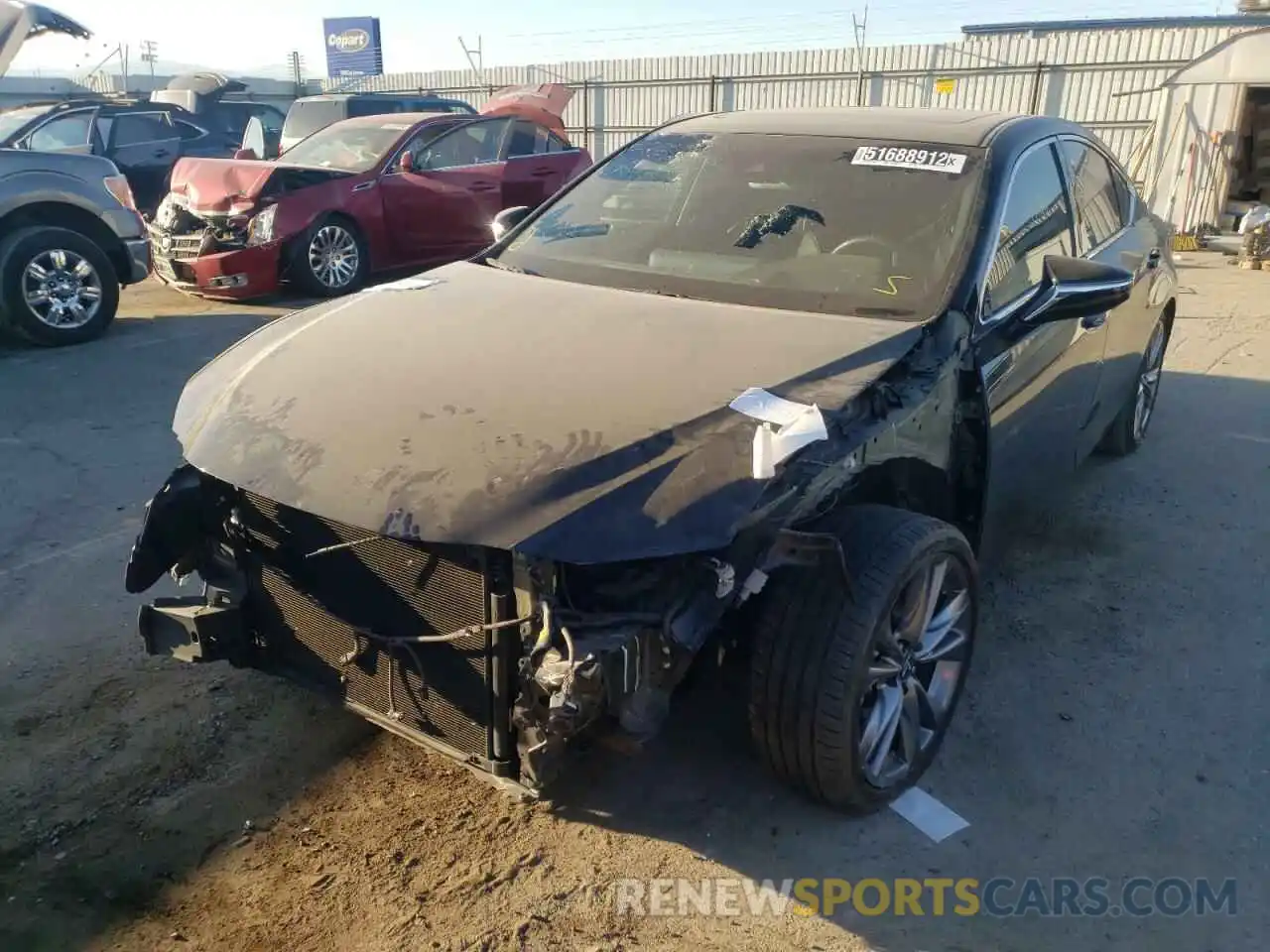 2 Photograph of a damaged car 58AGZ1B17LU077451 LEXUS ES350 2020