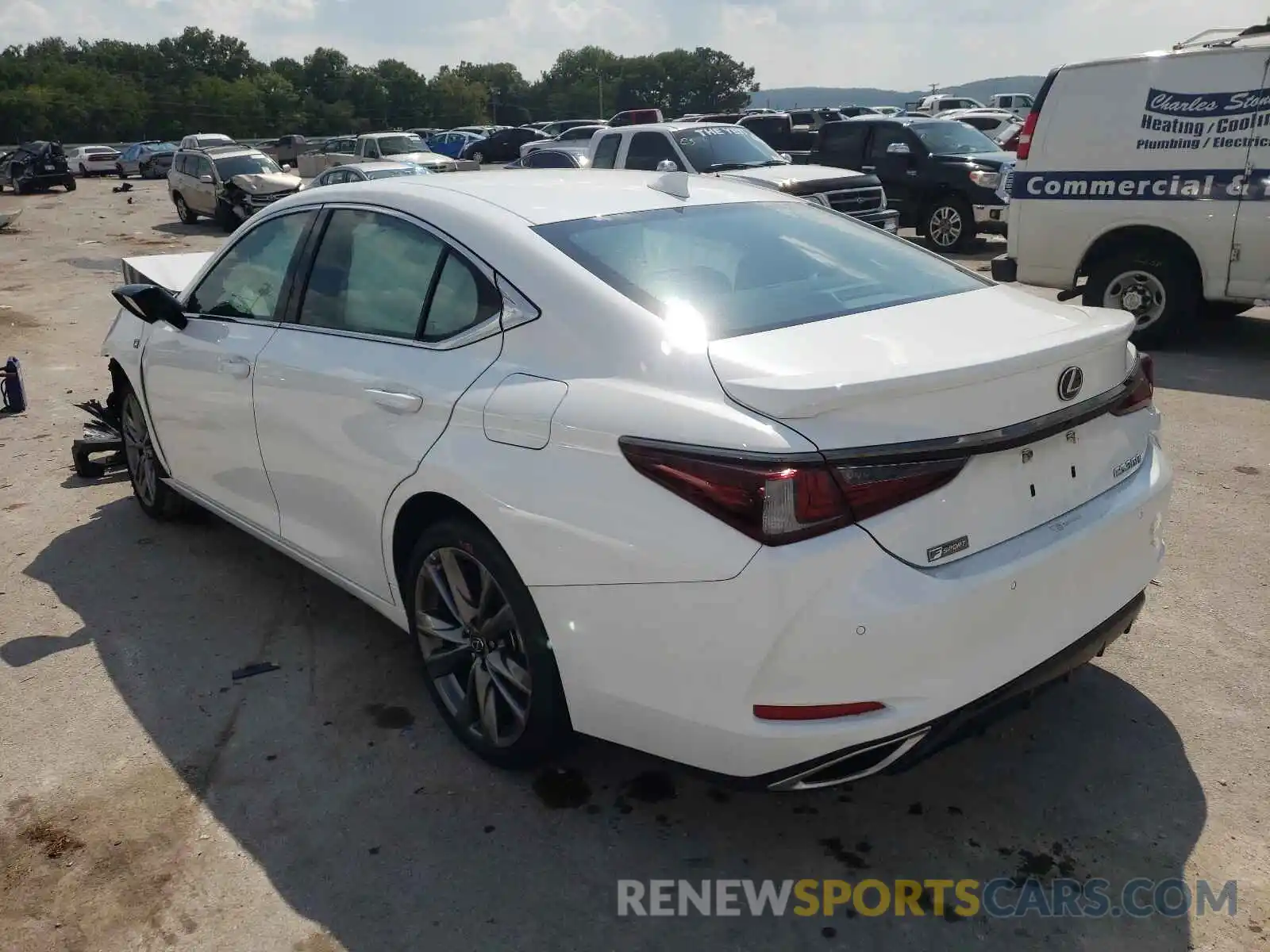 3 Photograph of a damaged car 58AGZ1B19LU064927 LEXUS ES350 2020