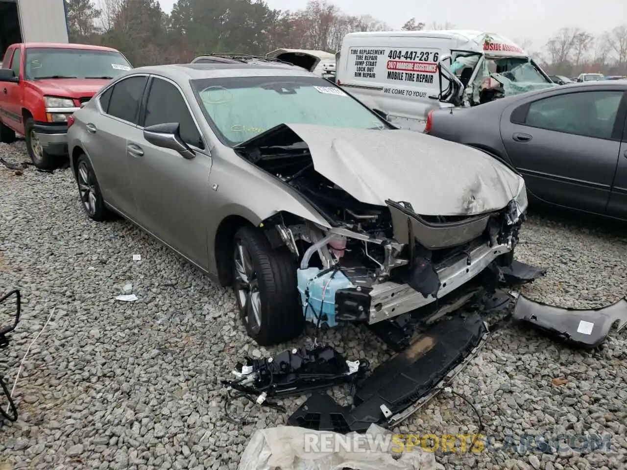 1 Photograph of a damaged car 58AGZ1B19LU066306 LEXUS ES350 2020