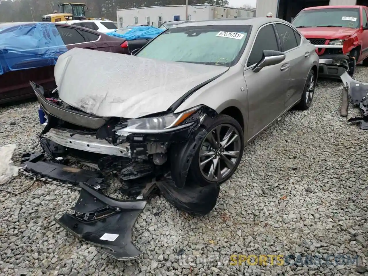 2 Photograph of a damaged car 58AGZ1B19LU066306 LEXUS ES350 2020