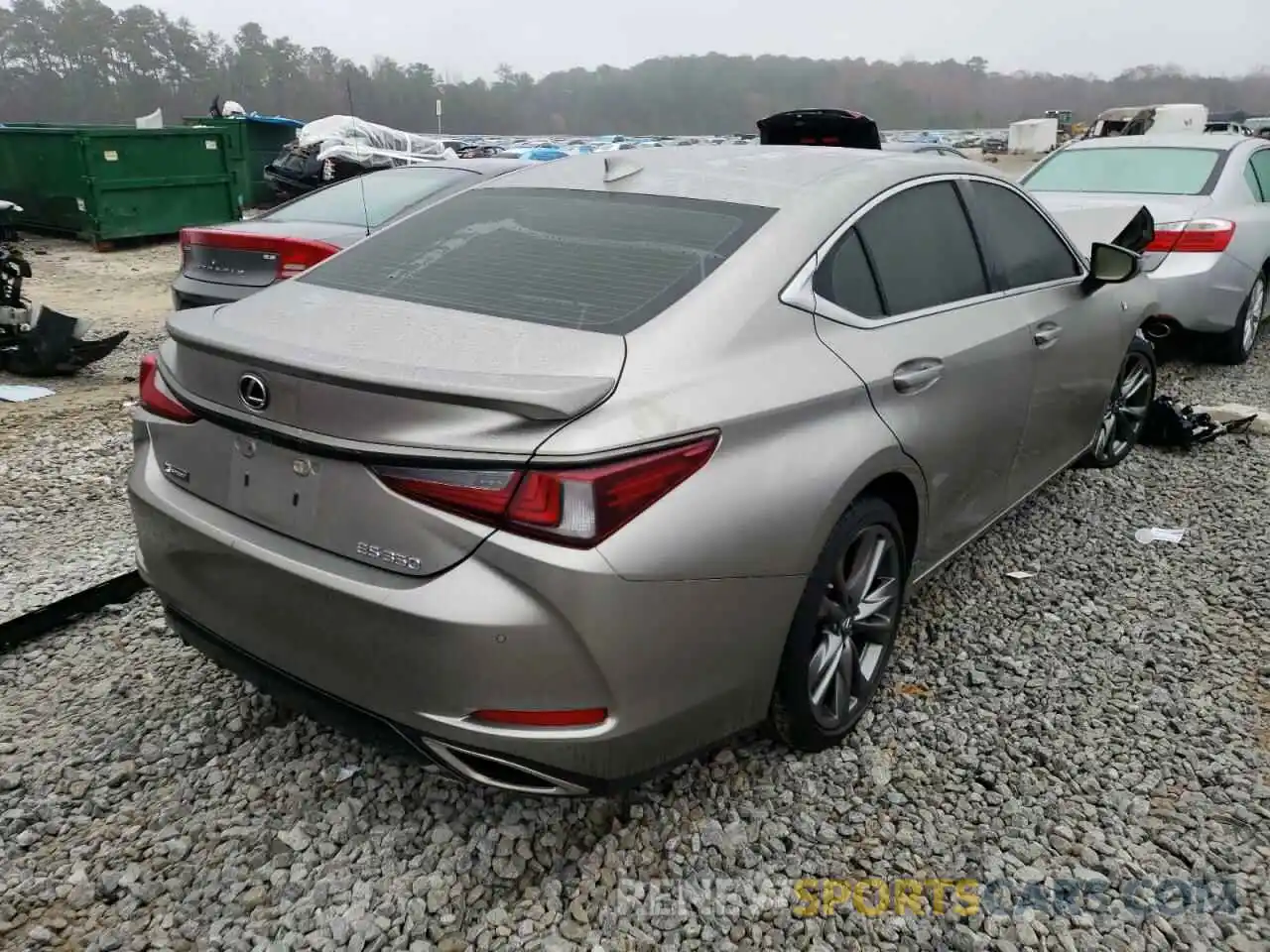 4 Фотография поврежденного автомобиля 58AGZ1B19LU066306 LEXUS ES350 2020