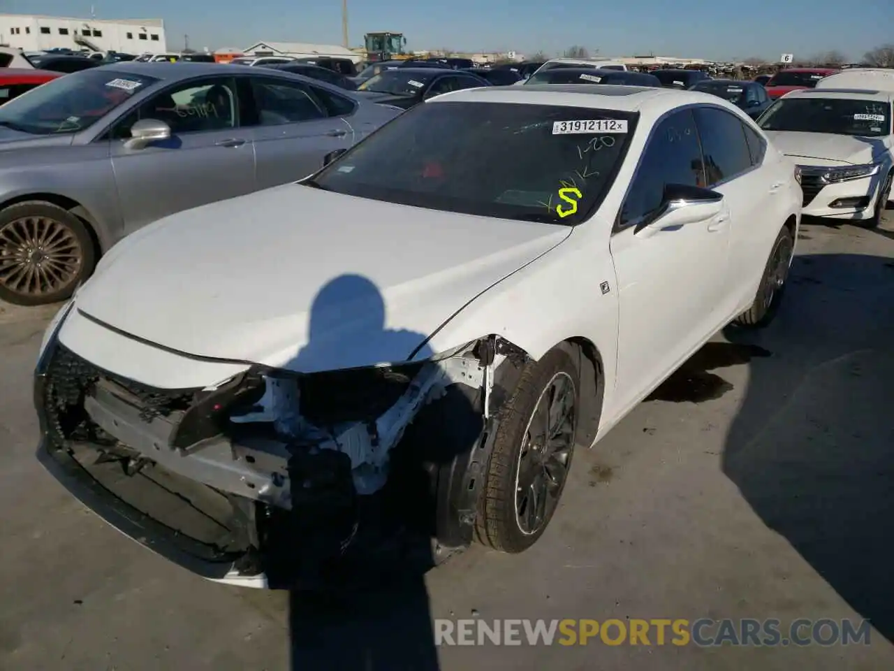 2 Photograph of a damaged car 58AGZ1B1XLU070543 LEXUS ES350 2020