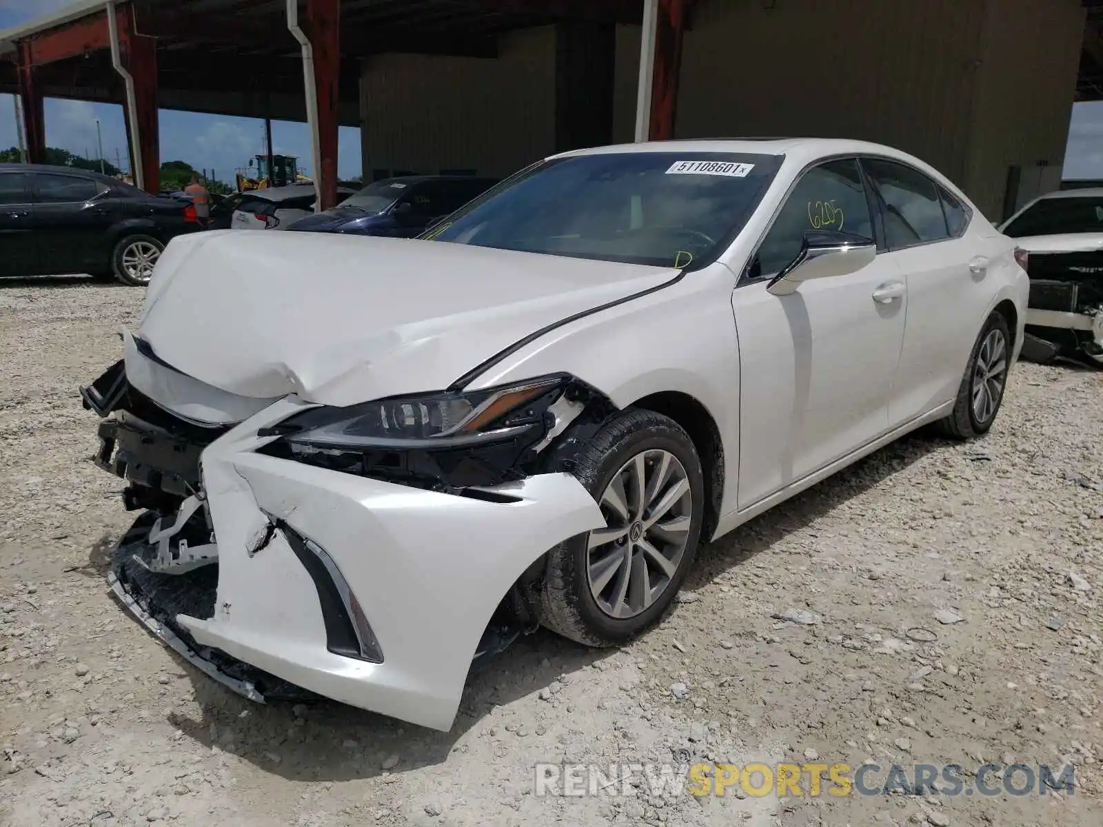 2 Photograph of a damaged car 58ACZ1B10MU097024 LEXUS ES350 2021