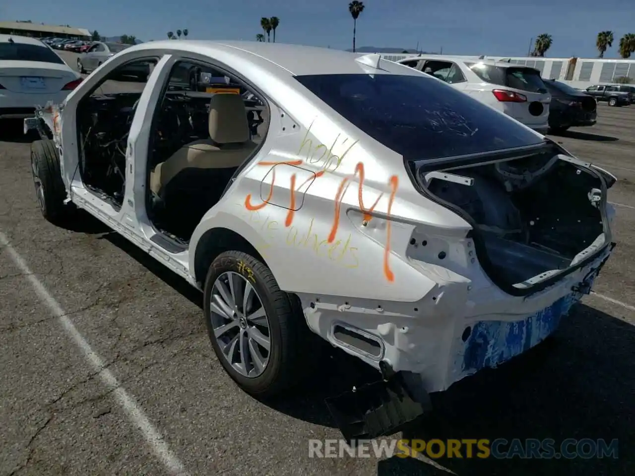 3 Photograph of a damaged car 58ACZ1B13MU101342 LEXUS ES350 2021