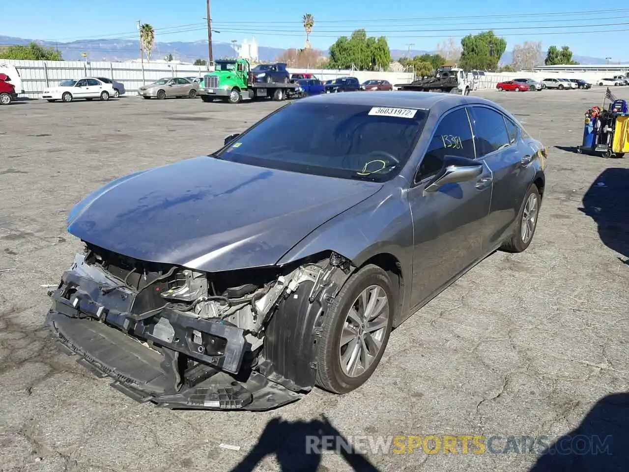 2 Photograph of a damaged car 58ACZ1B17MU099417 LEXUS ES350 2021