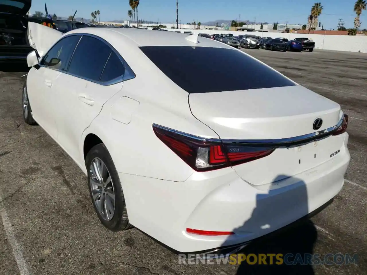 3 Photograph of a damaged car 58ACZ1B17MU100355 LEXUS ES350 2021