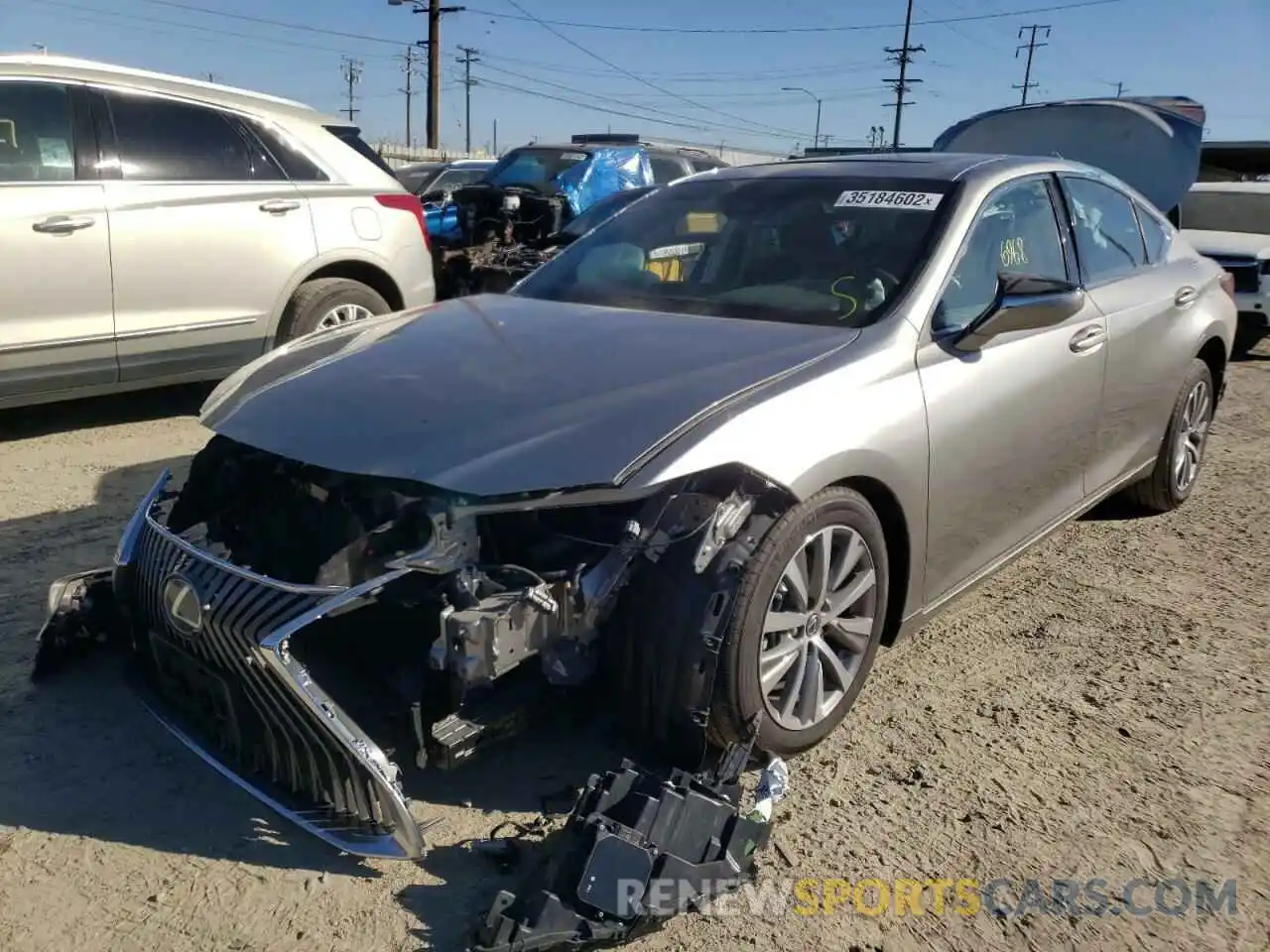 2 Photograph of a damaged car 58ACZ1B18MU089706 LEXUS ES350 2021