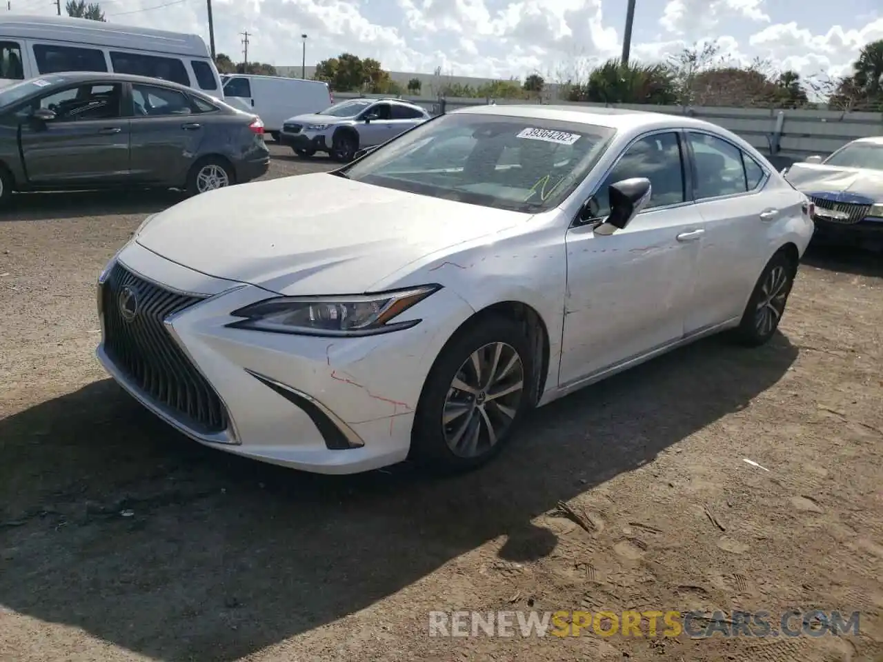 2 Photograph of a damaged car 58ACZ1B19MU108411 LEXUS ES350 2021