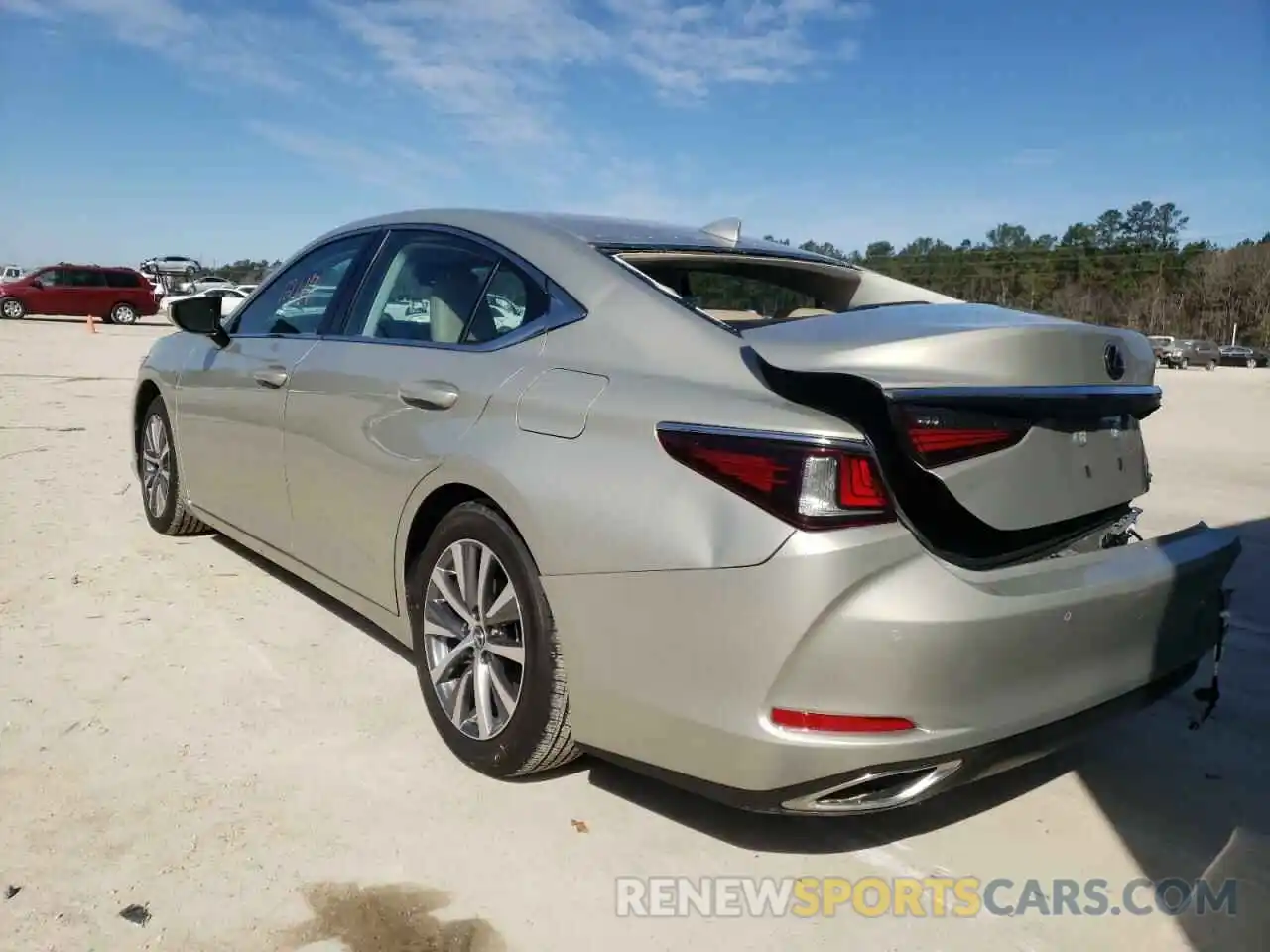 3 Photograph of a damaged car 58ADZ1B10MU087405 LEXUS ES350 2021