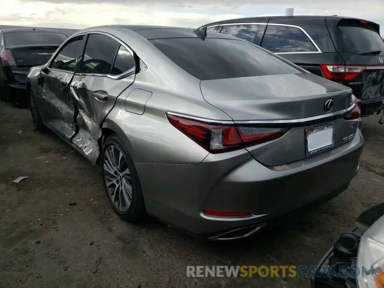 3 Photograph of a damaged car 58ADZ1B10MU088067 LEXUS ES350 2021