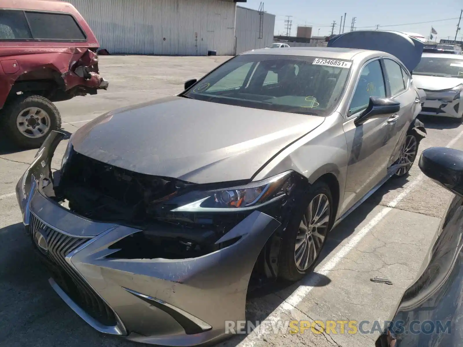 2 Photograph of a damaged car 58ADZ1B10MU088411 LEXUS ES350 2021