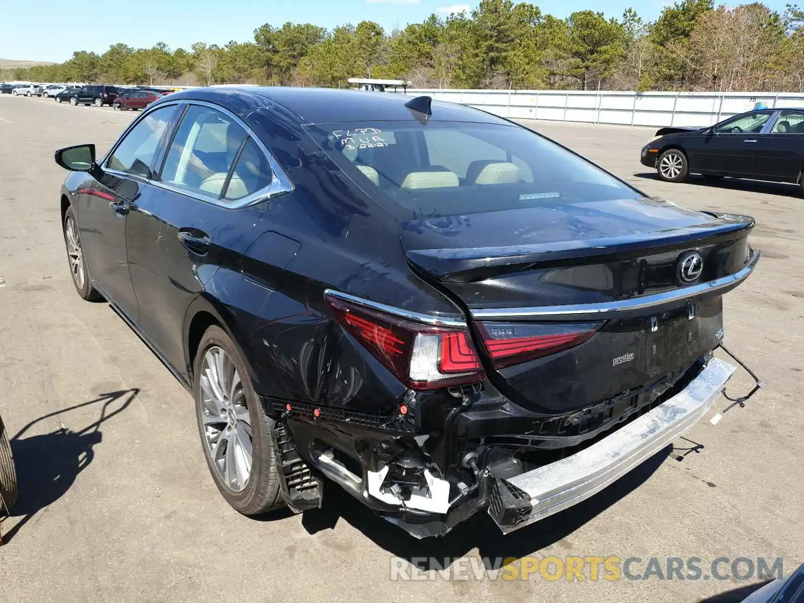 3 Photograph of a damaged car 58ADZ1B10MU089879 LEXUS ES350 2021