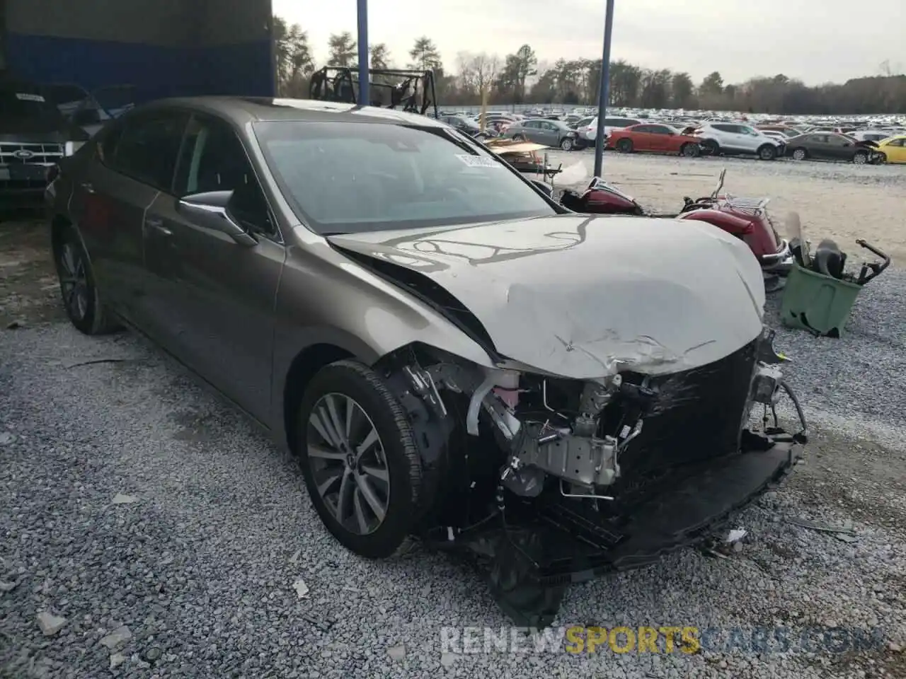 1 Photograph of a damaged car 58ADZ1B10MU107443 LEXUS ES350 2021