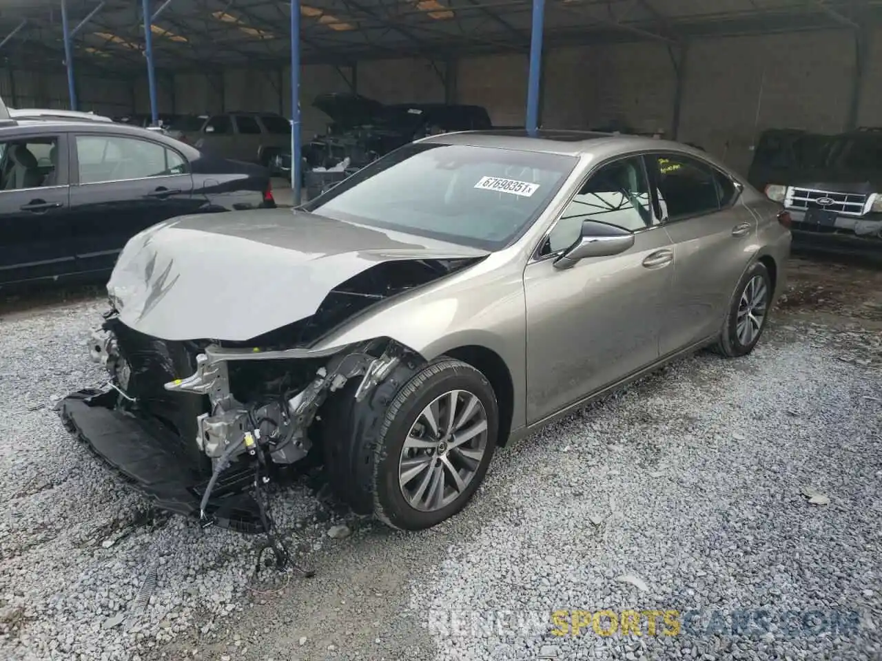 2 Photograph of a damaged car 58ADZ1B10MU107443 LEXUS ES350 2021