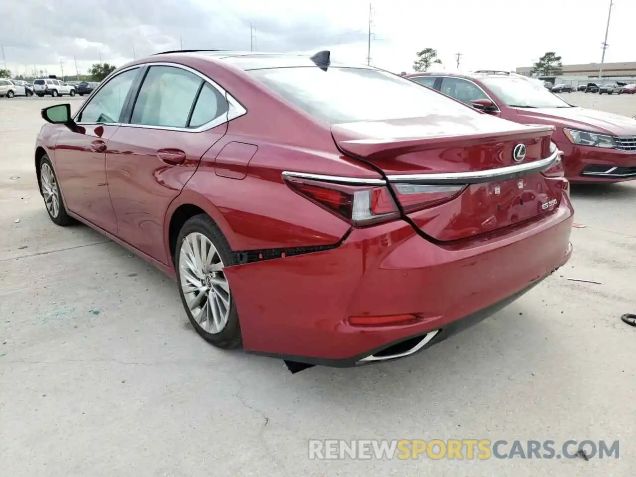 3 Photograph of a damaged car 58ADZ1B11MU088403 LEXUS ES350 2021