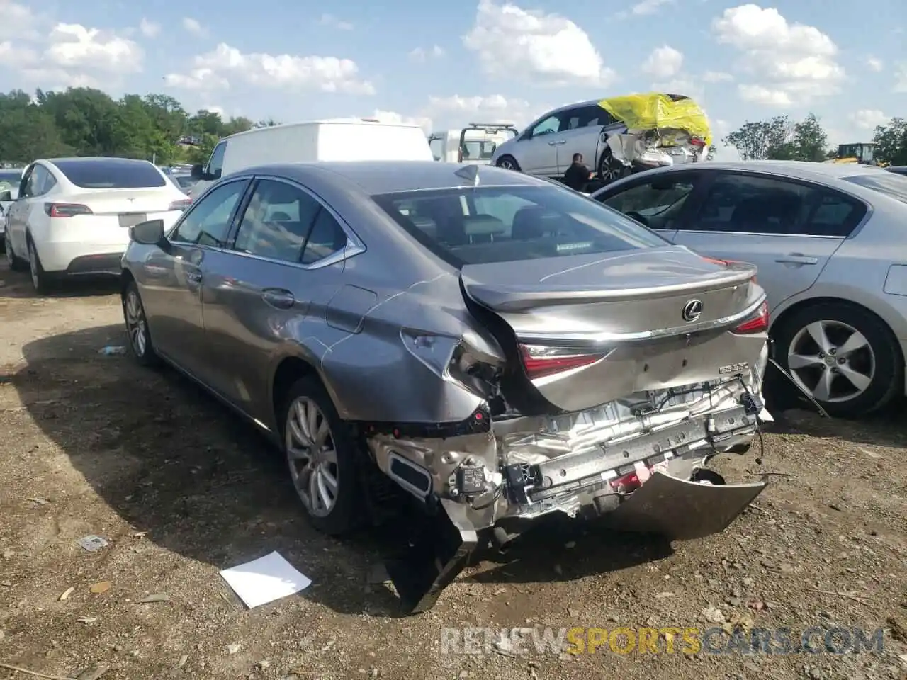 3 Photograph of a damaged car 58ADZ1B11MU088711 LEXUS ES350 2021