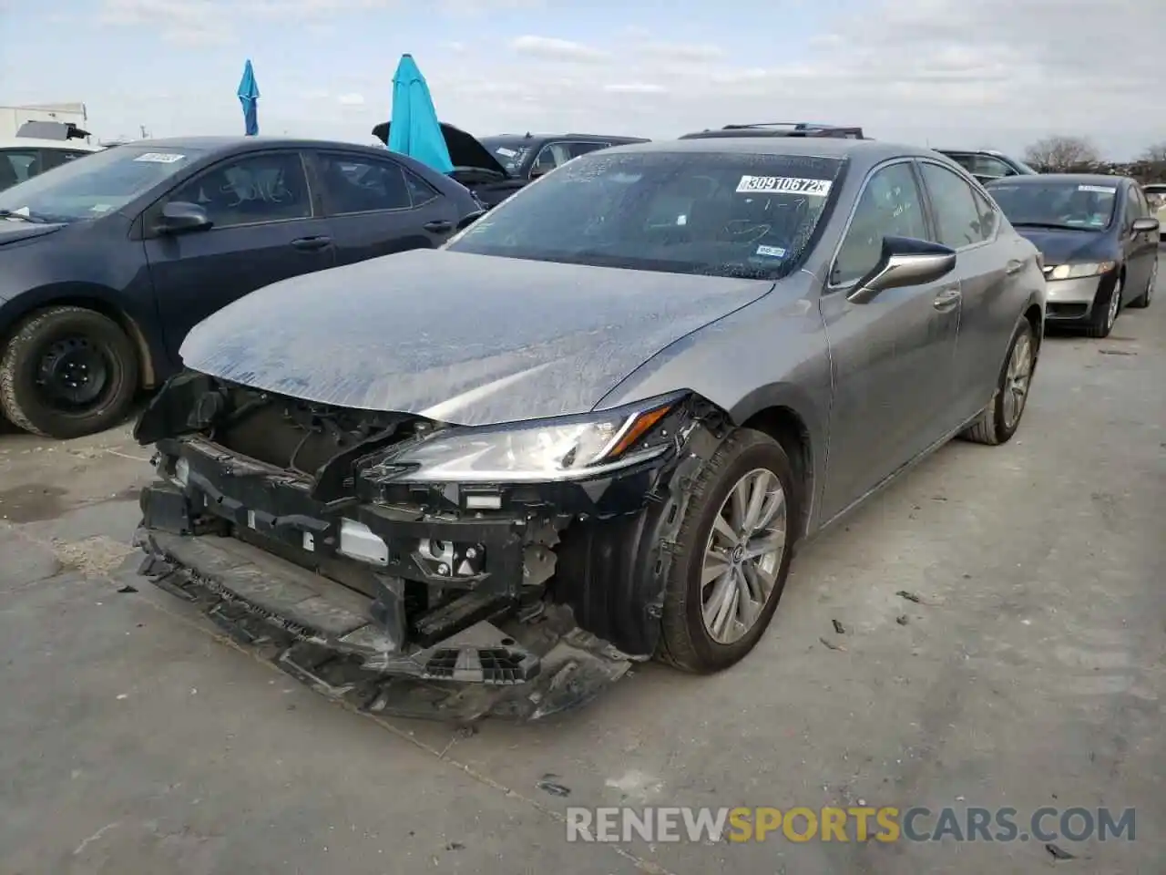 2 Photograph of a damaged car 58ADZ1B11MU089907 LEXUS ES350 2021