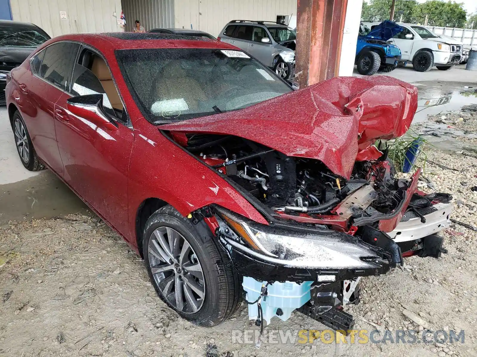 1 Photograph of a damaged car 58ADZ1B11MU094153 LEXUS ES350 2021