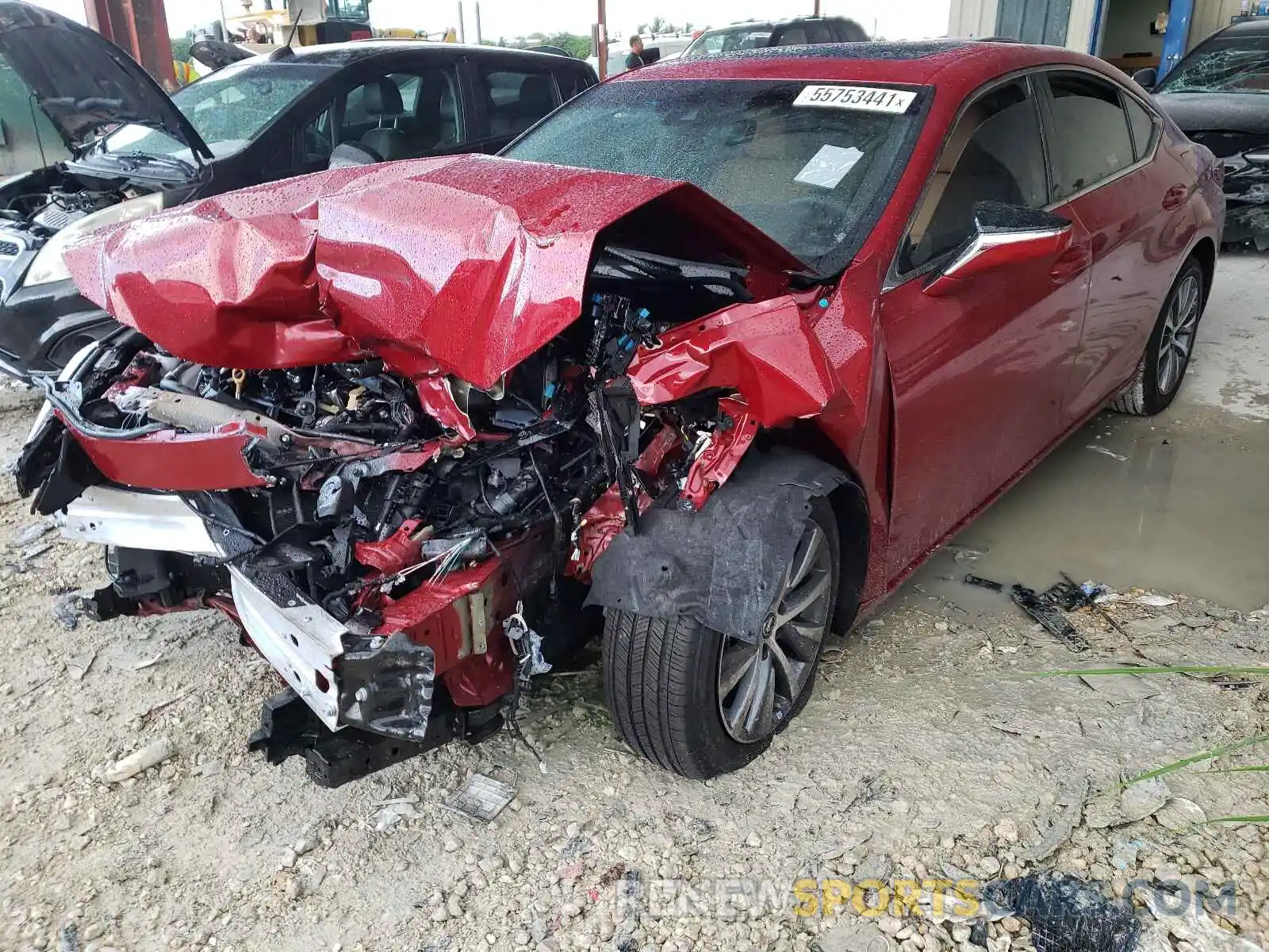 2 Photograph of a damaged car 58ADZ1B11MU094153 LEXUS ES350 2021