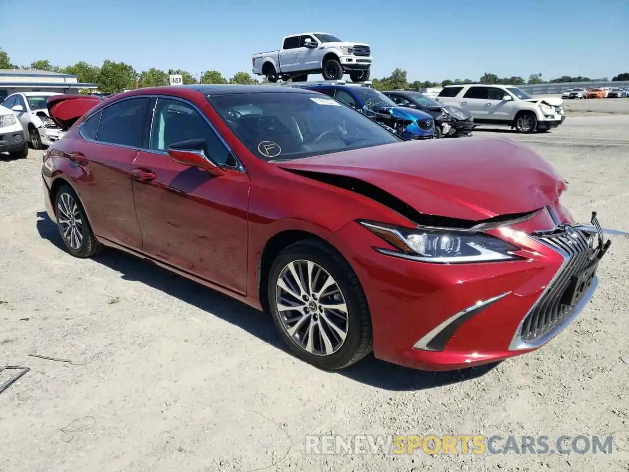 1 Photograph of a damaged car 58ADZ1B11MU100324 LEXUS ES350 2021