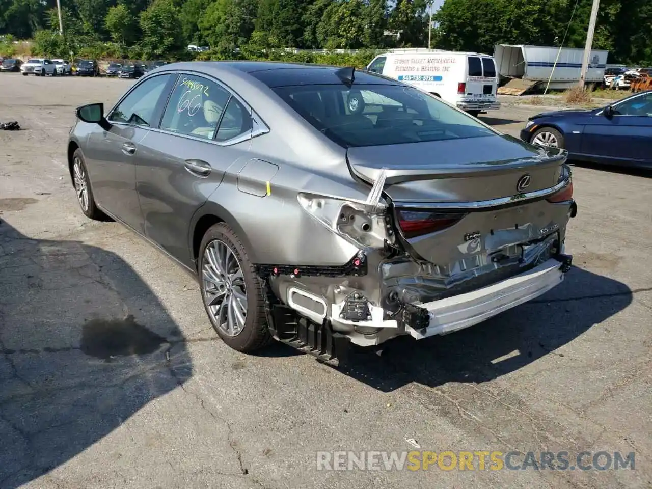 3 Photograph of a damaged car 58ADZ1B11MU100730 LEXUS ES350 2021