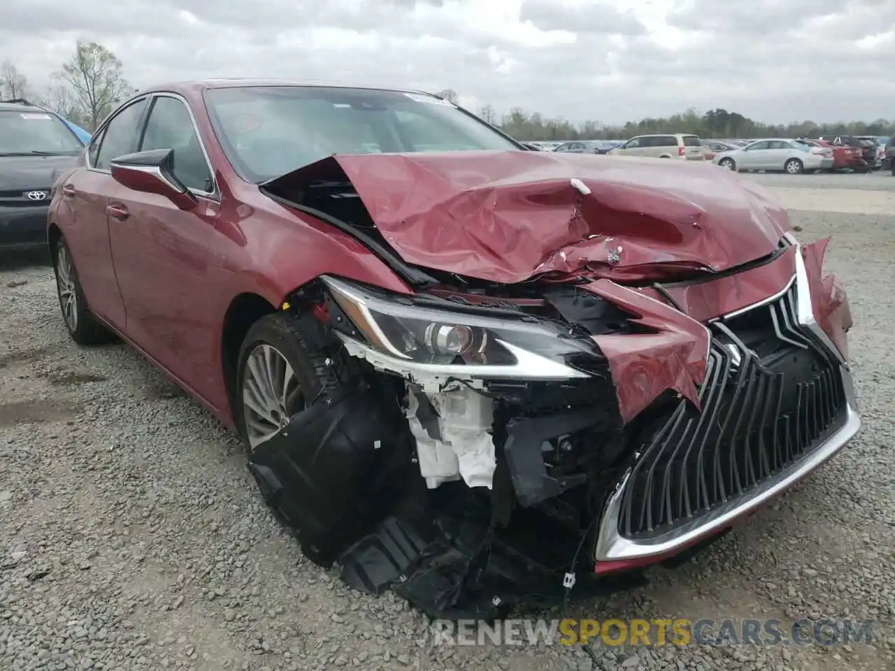 1 Photograph of a damaged car 58ADZ1B11MU102736 LEXUS ES350 2021