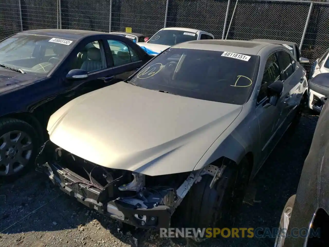 2 Photograph of a damaged car 58ADZ1B11MU108665 LEXUS ES350 2021