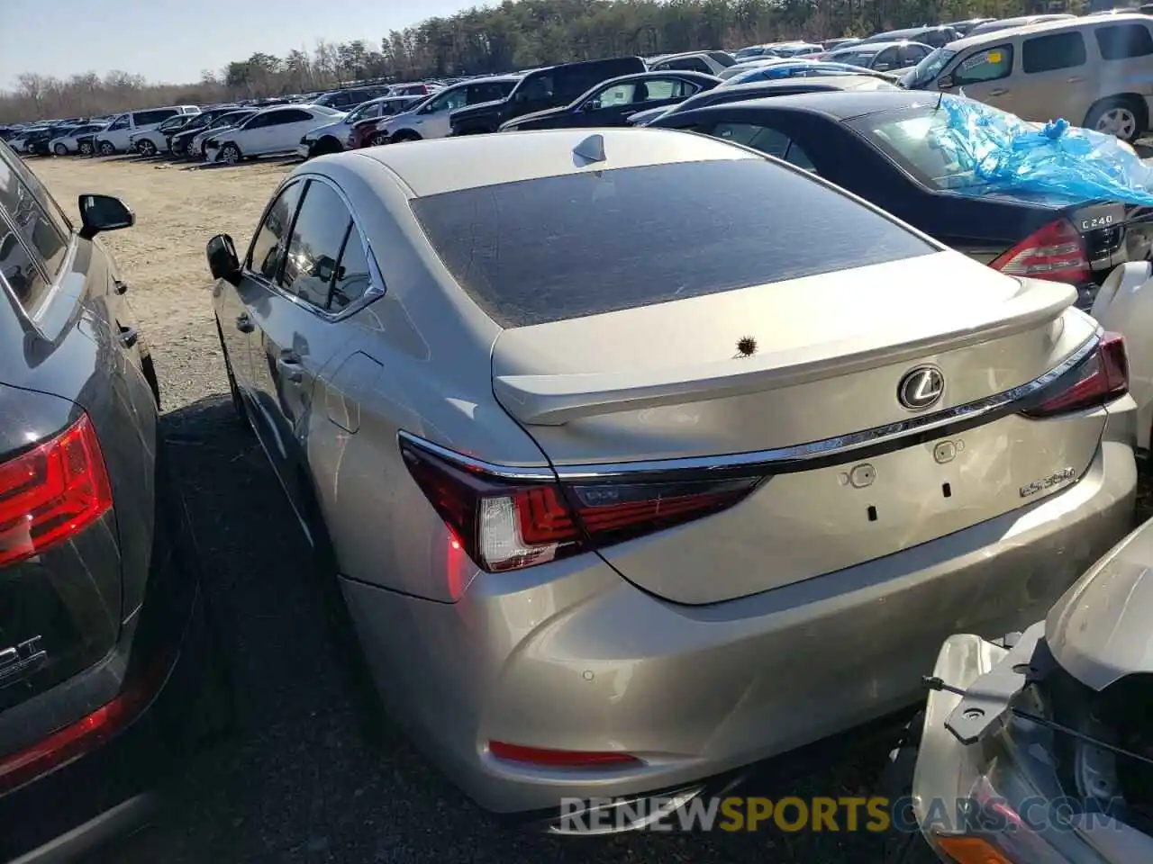 3 Photograph of a damaged car 58ADZ1B11MU108665 LEXUS ES350 2021