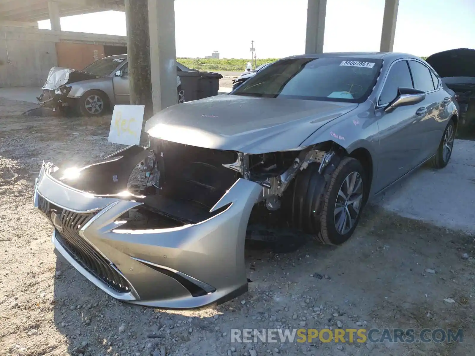 2 Photograph of a damaged car 58ADZ1B12MU094842 LEXUS ES350 2021