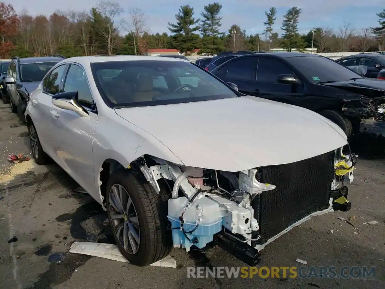 1 Photograph of a damaged car 58ADZ1B13MU087446 LEXUS ES350 2021