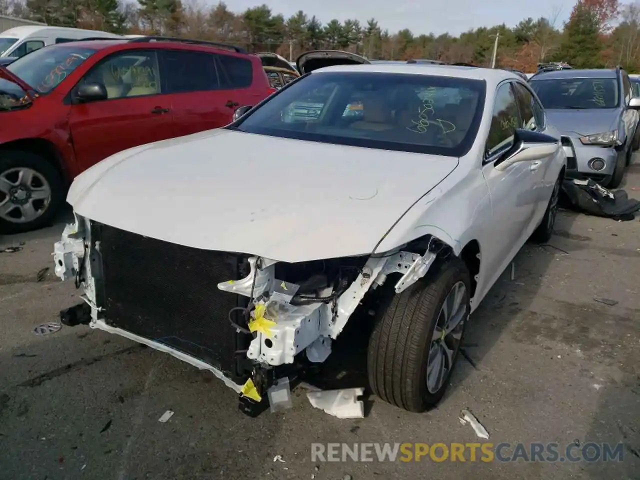 2 Photograph of a damaged car 58ADZ1B13MU087446 LEXUS ES350 2021