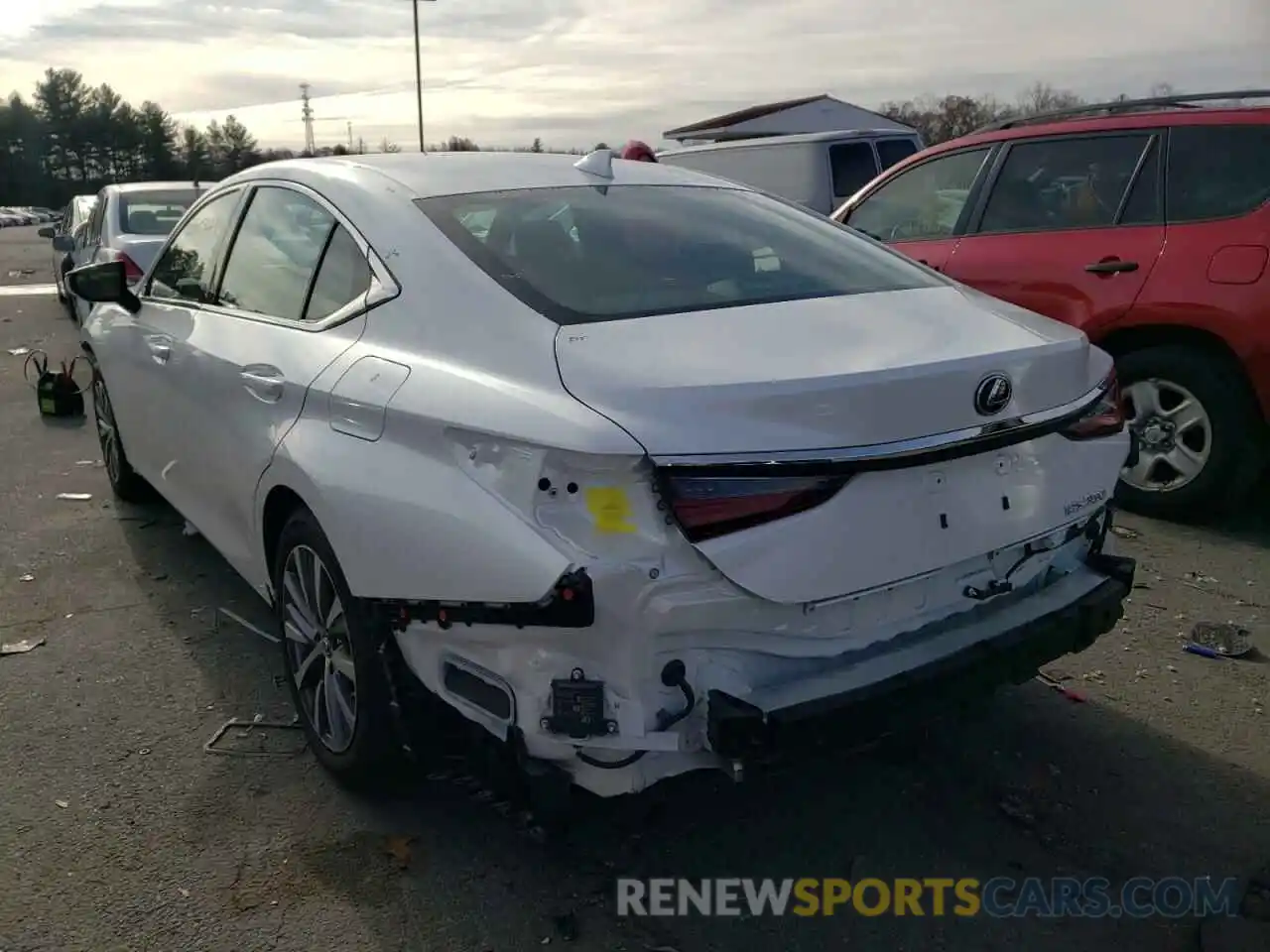 3 Photograph of a damaged car 58ADZ1B13MU087446 LEXUS ES350 2021